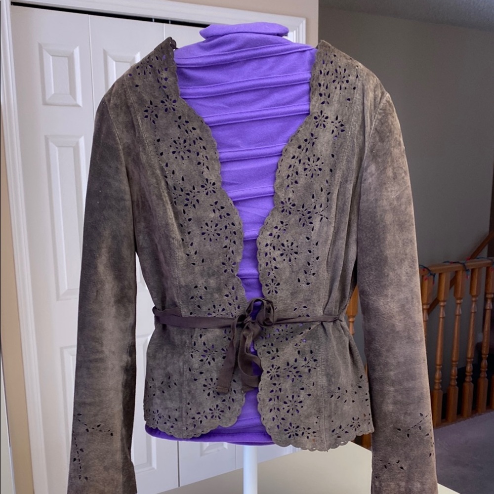 Brown Suede Women's Jacket